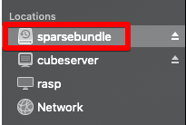 Time Machine image name